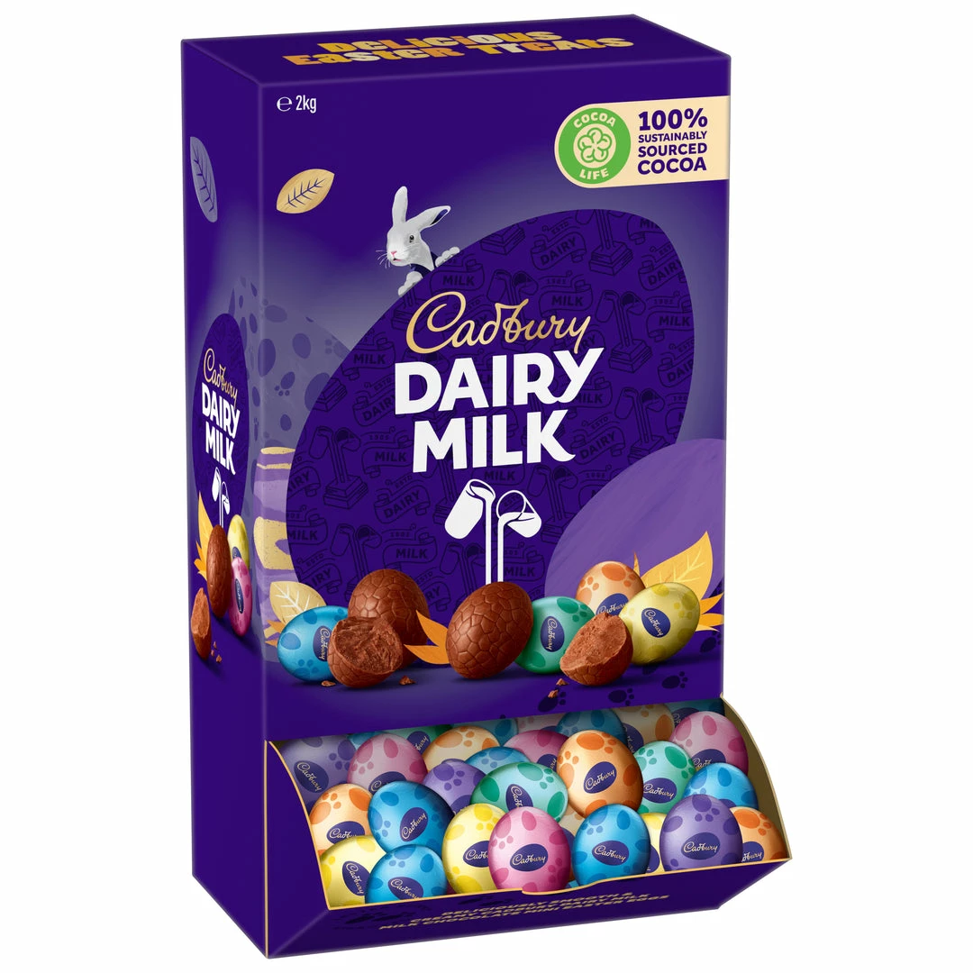 EASTER EGGS Mini Solid Milk Chocolate 2kg By Cadbury