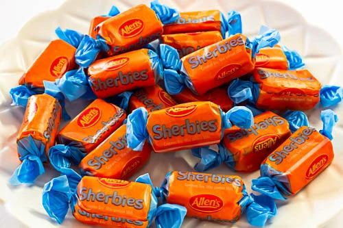 Allen's Sherbies 850g Bag By Allens Old Aussie Favourites & Classic Retro Lollies
