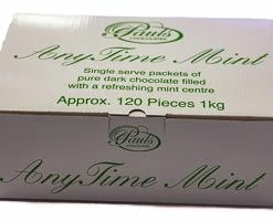 Paul's Confectionery MINTS & Mint-Flavoured Lollies Any Time Mint Chocolates - After Dinner Mints 1kg