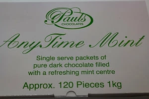 Paul's Confectionery MINTS & Mint-Flavoured Lollies Any Time Mint Chocolates - After Dinner Mints 1kg