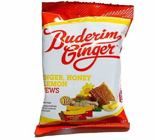 Buderim Ginger Ginger, Honey & Lemon Chews 50g Novelty Confectionery