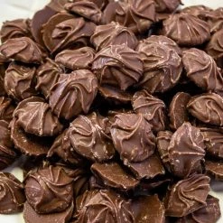 Custom Chocolates Chocolates - Milk, Dark & White Milk Chocolate Bud Whirls