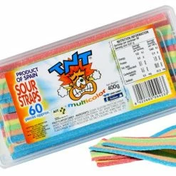 TNT Sour Mini Multicoloured Straps 60 Piece