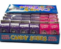 Universal Candy Candy Sours - Sour Candy 36 Packets (Strawberry And Grape)