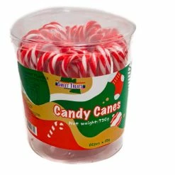 AIT Bulk Chocolate & Lollies CHRISTMAS CANDY CANES 12g X 60pcs