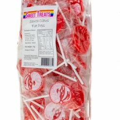Brisbane Bulk Supplies Christmas Lollipops - Red Santa Pops 1kg