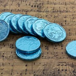 Sunshine Confectionery CHILDREN'S Party Lollies Blue Foil Milk Chocolate Coins