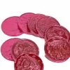 Sunshine Confectionery Pink Foil Milk Chocolate Coins