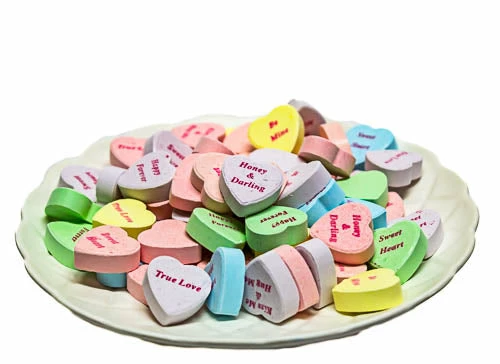 Sunshine Confectionery Outlet Sweetheart Conversation Hearts 300g Candy, LOLLIES & Confectionery