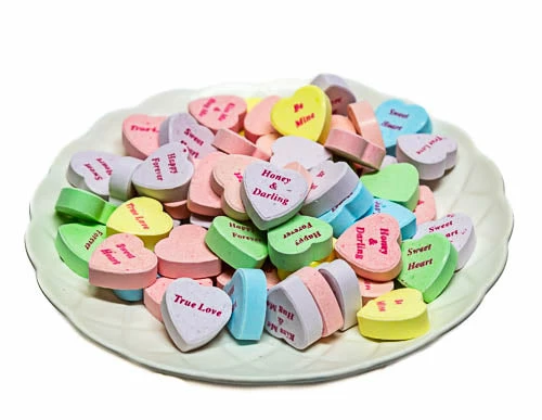 Sunshine Confectionery Outlet Sweetheart Conversation Hearts 300g Candy, LOLLIES & Confectionery