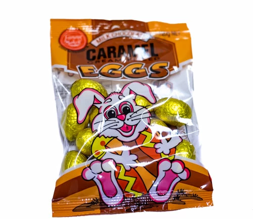 Sunshine Confectionery Outlet Easter Eggs Mini Caramel Cream Filled 120g