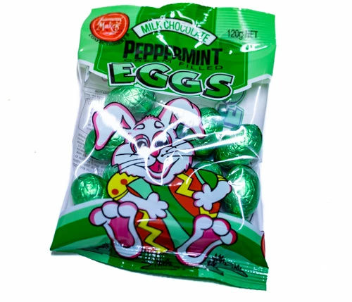 Sunshine Confectionery Outlet Easter Eggs Mini Peppermint Cream Filled 120g Chocolates - Milk, Dark & White