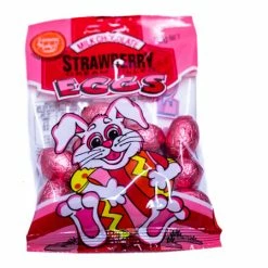 Sunshine Confectionery Outlet Easter Eggs Mini Strawberry Cream Filled 120g Chocolates - Milk, Dark & White