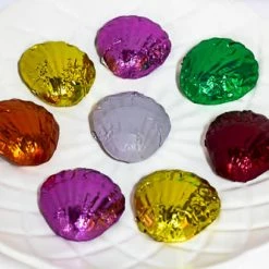 Paul's Confectionery Seashells - Milk Chocolate Shells In Mixed Foils 345g