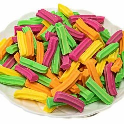 Cooks Confectionery Mini Fruit Sticks - Mixed Colours 500g