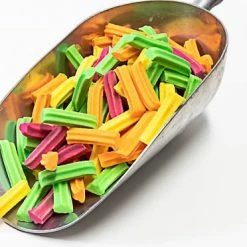 Cooks Confectionery Mini Fruit Sticks - Mixed Colours 500g