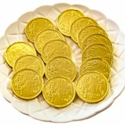 Sorini Bulk Chocolate & Lollies Gold $1 Milk Chocolate Coins