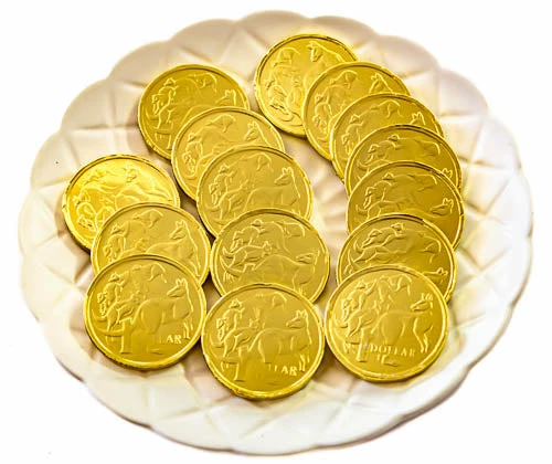 Sorini Bulk Chocolate & Lollies Gold $1 Milk Chocolate Coins 5kg