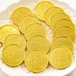 Sorini Bulk Chocolate & Lollies Gold $1 Milk Chocolate Coins 5kg