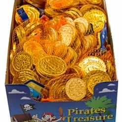 Sorini Bulk Chocolate & Lollies Gold Coins In Mesh Bags - Box