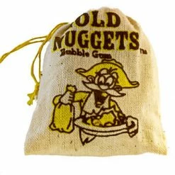Universal Candy Novelty Confectionery Gold Nuggets Bubblegum