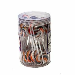 Lolliland Halloween Orange, Black N White Swirl Lollipops