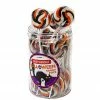Lolliland Halloween Orange, Black N White Swirl Lollipops