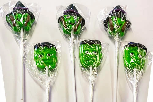 Lolliland Halloween Witch And Frankenstein Lollipops