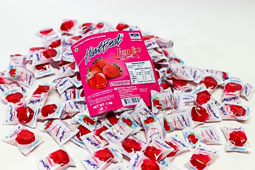 Candy Brokers Hartbeat (Heartbeat) Strawberry Jumbo Candies Candy, LOLLIES & Confectionery