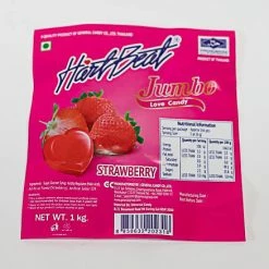 Candy Brokers Hartbeat (Heartbeat) Strawberry Jumbo Candies Candy, LOLLIES & Confectionery