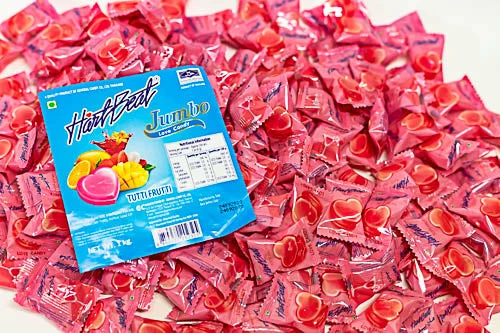 Candy Brokers Candy, LOLLIES & Confectionery Hartbeat (Heartbeat) Jumbo Candies - Tutti Frutti Bag