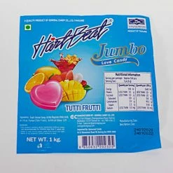 Candy Brokers Candy, LOLLIES & Confectionery Hartbeat (Heartbeat) Jumbo Candies - Tutti Frutti Bag