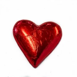 Paul's Confectionery Chocolates - Milk, Dark & White Hearts - Milk Chocolate Hearts In Red Foil 30g
