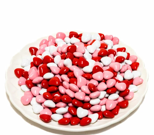 Lolliland Red, Pink And White Chocolate Hearts Candy Shell 1kg