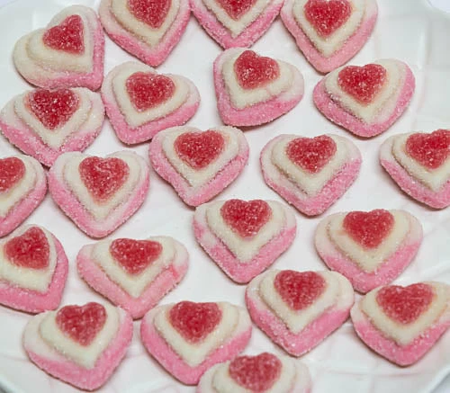 AIT GLUTEN Free Lollies Hearts - Triple Strawberry Gummy 255g