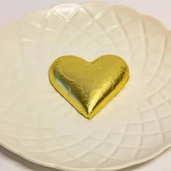 Paul's Confectionery Hearts - Milk Chocolate 30g Hearts In Assorted Foil Tub Of 30 Chocolates - Milk, Dark & White