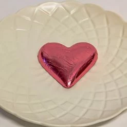 Paul's Confectionery Hearts - Milk Chocolate 30g Hearts In Assorted Foil Tub Of 30 Chocolates - Milk, Dark & White