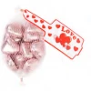Lolliland Hearts - Milk Chocolate 77g Bag - Pink Foil Hearts Red-Coloured Lollies