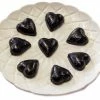 Chocolate Gems Chocolates - Milk, Dark & White Hearts - Milk Chocolate Hearts In Black Foil