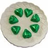 Chocolate Gems Hearts - Milk Chocolate Hearts In Green Foil 1kg