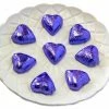 Chocolate Gems Hearts - Milk Chocolate Hearts In Mauve Foil 1kg