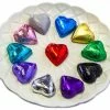 Paul's Confectionery Milk Chocolate Hearts In Foils Single Heart Mixed-Coloured Lollies