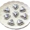 Chocolate Gems Hearts - Milk Chocolate Hearts In Silver Foil