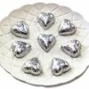 Chocolate Gems Hearts - Milk Chocolate Hearts In Silver Foil 1kg Chocolates - Milk, Dark & White