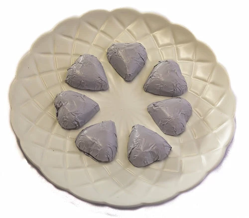 Sunshine Confectionery Hearts - Milk Chocolate Hearts In White Foil