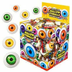 AIT Novelty Confectionery Marshmallow Eyeballs Box Of 100 - Halloween