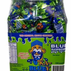 TNT SOUR Lollies Ka-Bluey Sour Bubble Gum Balls Jar