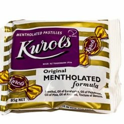 Sunshine Confectionery Candy, LOLLIES & Confectionery Kurols (Mentholated Pastilles) - New Zealand Sweets
