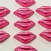 Chocolate Gems Kisses - Milk Chocolate Lips In Pink Foil 400g Chocolates - Milk, Dark & White