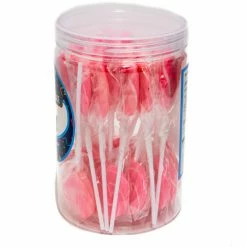 Lolliland Lollipops - Pink N White Mini Swirly Lollipop 24pc
